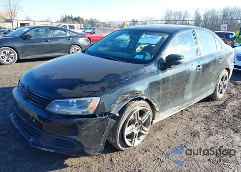 2012 Volkswagen Jetta 2.5L Se из США, поврежденный, VIN 3VWBP7AJ0CM302391